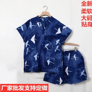 一次性大码汗蒸服纯棉女韩版浴服男桑拿服情侣套装洗浴中心按摩服