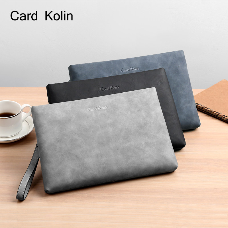 男士手包大容量手抓包软皮手拿包男式信封包日韩手提钱包夹包潮牌