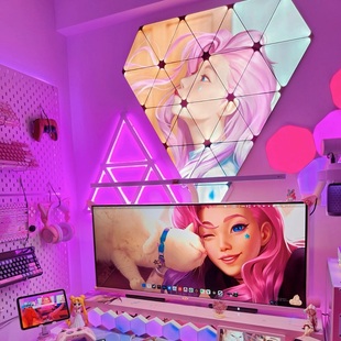 定制电竞nanolea奇光板声控米家Cololigh量子灯RGB智能拾音蜂窝