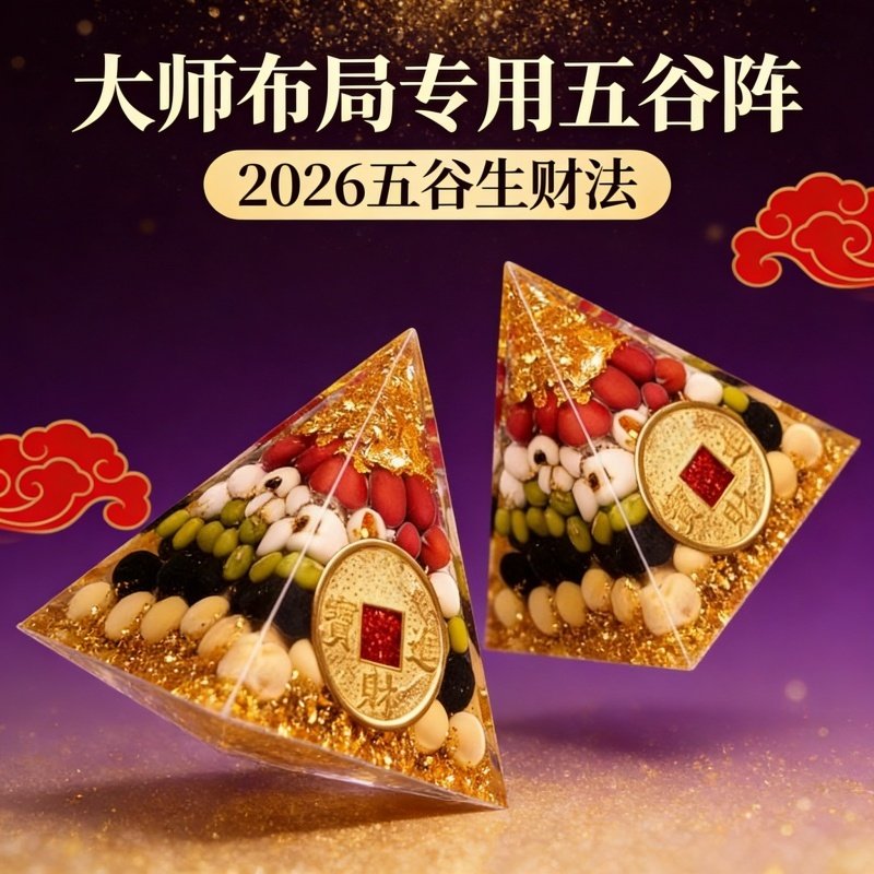 2026年五谷丰登招财挂件水晶DIY手工编织国学摆件新年装饰新中式,家居饰品,国学摆件,淘宝优惠券,粉丝福利购,淘宝优惠卷