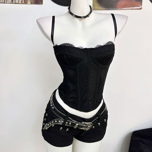 外穿内搭抹胸鱼骨打底上衣吊带