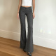 低腰条纹微喇西裤 Flare Low Stripe Trousers Rise 辣妹2026春季