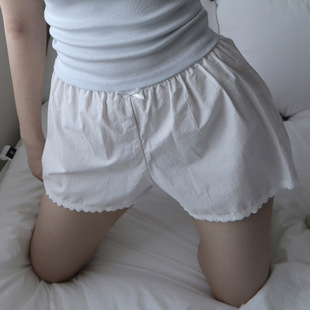 Lounge 慵懒风纯色宽松梭织居家短裤 Woven Loose Shorts Solid