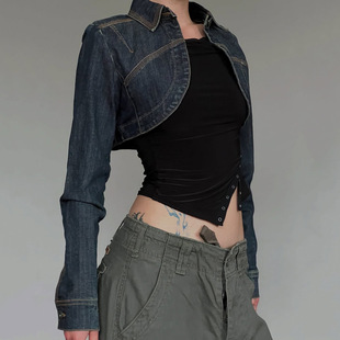 短款 Crop 水洗做旧牛仔外套 Denim Jacket Washed 2026秋季