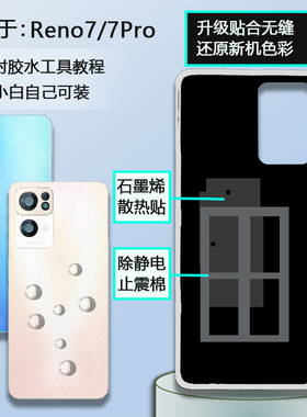 灏屏适用OPPOReno7后盖玻璃reno7pro后壳7SE手机电池盖外壳全新