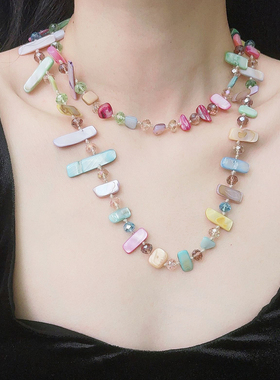 多巴胺项链长款叠戴海边配饰