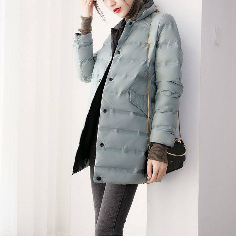 轻薄羽绒服女中长款2025新款白鸭绒双面穿妈妈羽绒服冬季外套女