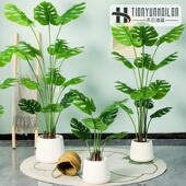 北欧仿真绿植装 饰仿生植物室内造景大型盆栽室内客厅落地家居摆件