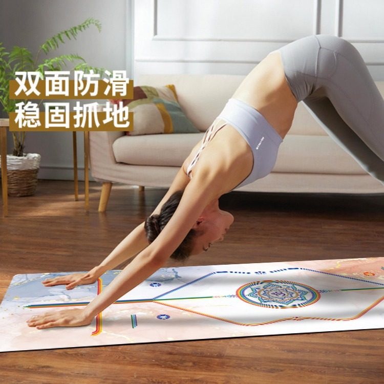 Wear resistant PU rubber fitness mat skipping rope mat瑜伽垫