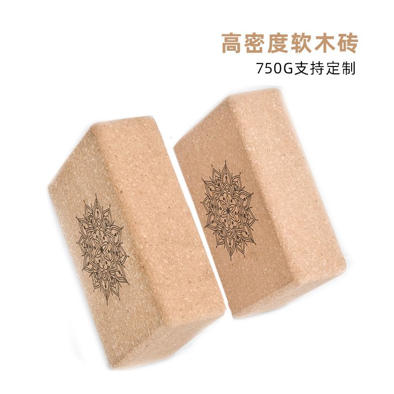 High density cork yoga brick without falling debri软木瑜伽砖