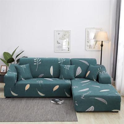 Leather sofa double triple combination chaise longue