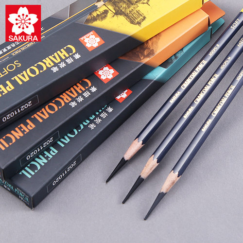 断铅包赔日本樱花炭笔美术生专用