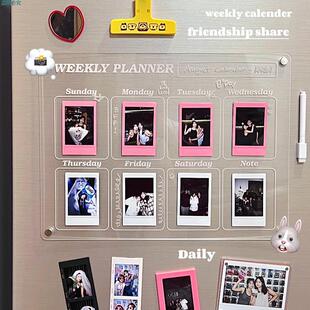 拍立得拼图相框冰箱贴展示板磁吸手工diy涂鸦照片展示墙2025新款