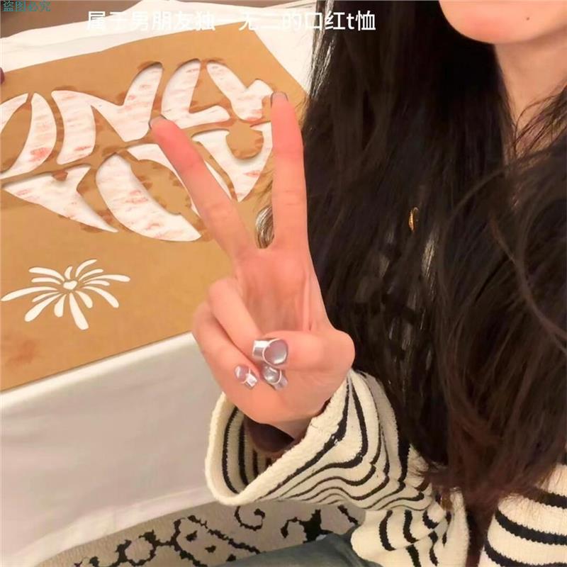 diyt恤创意字母材料包口红