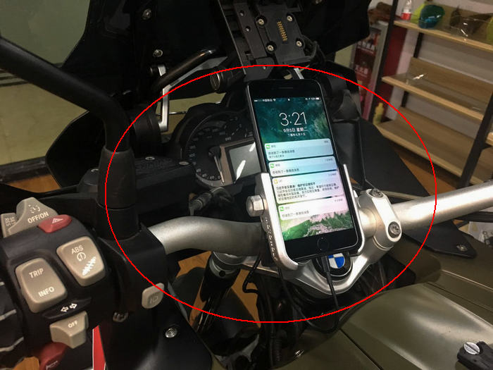 宝马R1200GS/ADV油水鸟310GS改装手机导航支架 加装手机导航配件