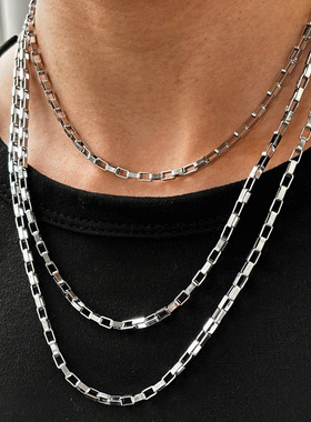 欧美百搭不锈钢长盒链