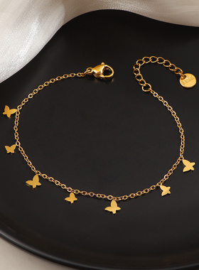 2025新款小蝴蝶吊坠手链女