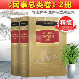 民事总类卷 2册 民事与民事诉讼法理解与适用 正版 人民法院出版 司法解释理解与适用全集 司法解释全书 社9787510921353 精装