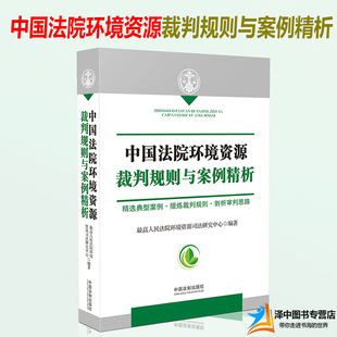 剖析審判思路 2019新書 法官律師實務(wù)法律書籍中國法制 提煉裁判規(guī)則 精析32典型案例 中國法院環(huán)境資源裁判規(guī)則與案例精析 江必新