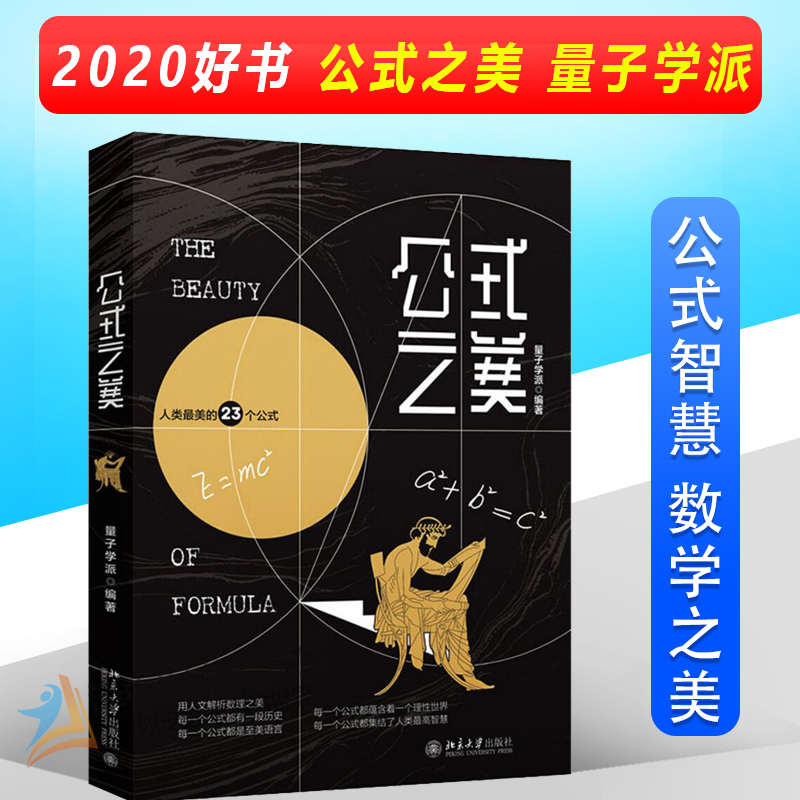 北大版 公式之美 量子学派编著正版 书写天才们探索自然和社会历史世界的繁华秀丽映衬出符号公式的简洁之美 北京大学出版社