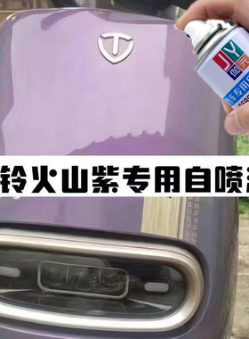 适用台铃电动车自喷漆火山紫自喷漆蓝白色补漆划痕修复油漆补漆
