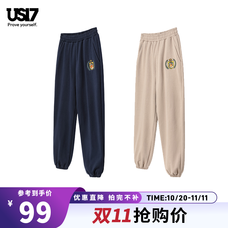 Us17徽章系列卫裤新品刺绣卫裤