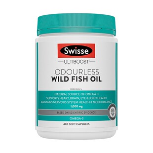 澳洲Swisse斯维诗深海鱼油软胶囊1000mg纯epa高纯度鱼油人用400粒