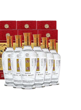 汾酒 42度出口汾酒新礼盒汾500ml*6盒整箱山西杏花村清香型白酒