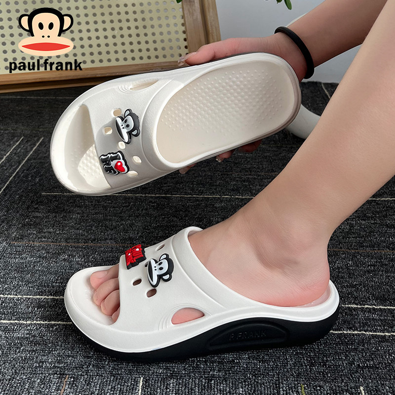 大嘴猴凉拖鞋女士夏季2025家居室内浴室防滑拖鞋速干厚底洞洞鞋男