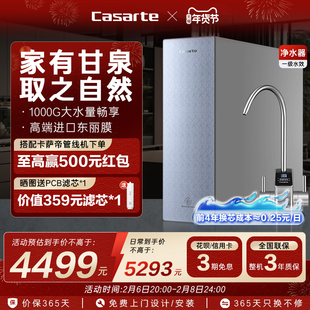 海尔卡萨帝揽光套系锌锶矿泉水净水器家用厨房过滤器直饮机反渗透