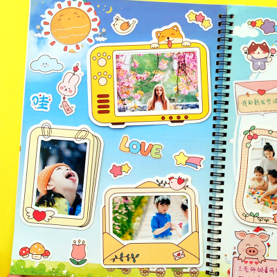 3寸相框贴纸幼儿园成长装饰材料