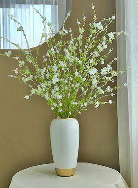 仿真花雪柳花摆件摆设室内