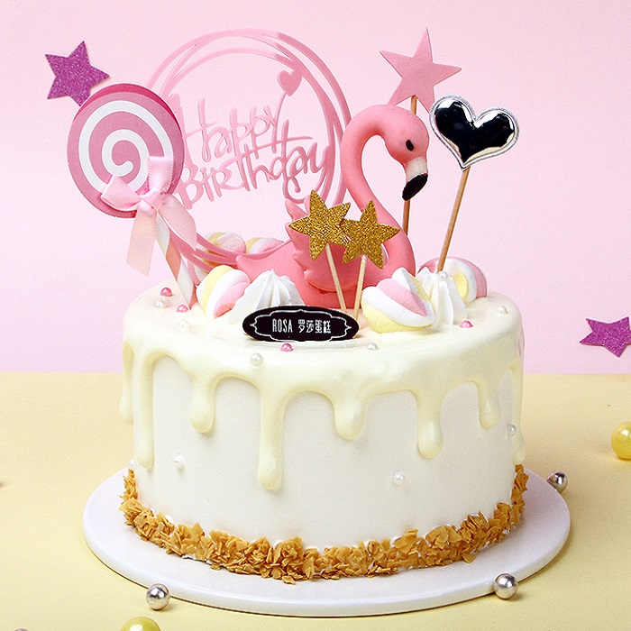 【羅莎生日蛋糕】火烈鳥款 長沙市三環內同城送貨 提前24小時預訂在類目 水產肉類/新鮮蔬果/熟食, 新鮮蛋糕中 - 來自Buy2taobao.com提供專業的淘寶代購服務