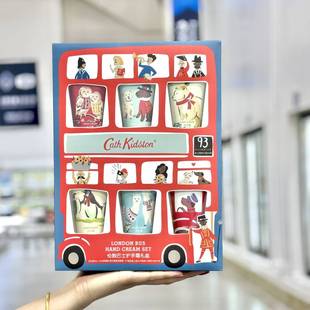 跨新年送礼物 滋润保湿 CathKidston伦敦巴士护手霜礼盒50g 6支装