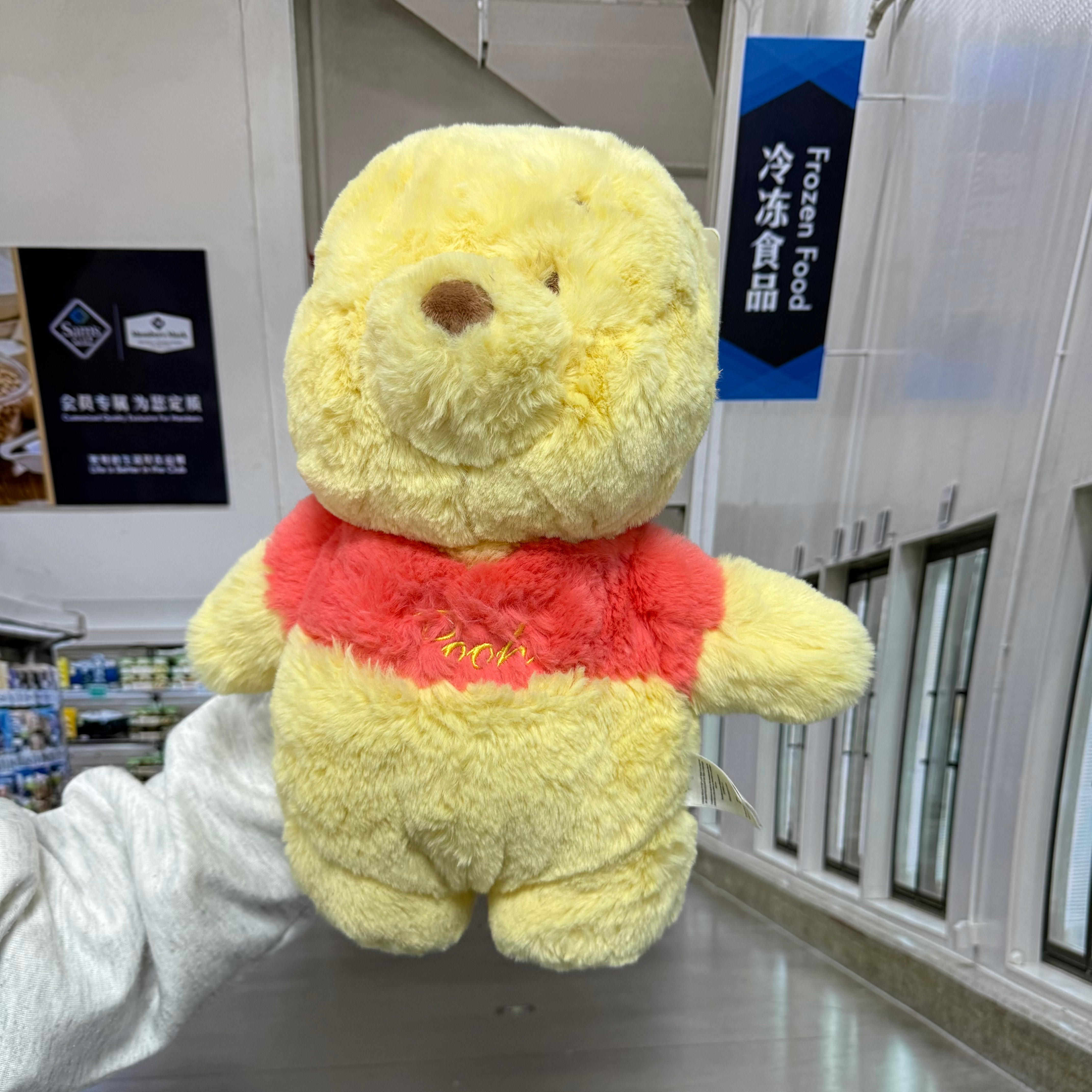 迪士尼2合1维尼熊热水袋玩偶暖手袋毛绒玩偶居家暖手