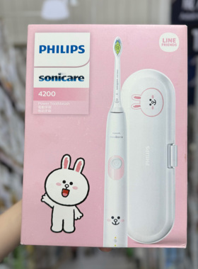 Philips飞利浦电动牙刷4200可妮兔HX6801/36清洁牙齿