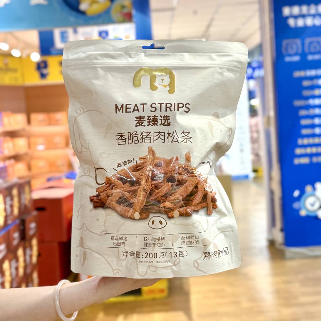 麦臻选香脆猪肉松条200g