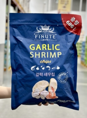 韩国进口趣莱福蒜味虾片300g网红膨化零食大包芥末薯片办公室小吃