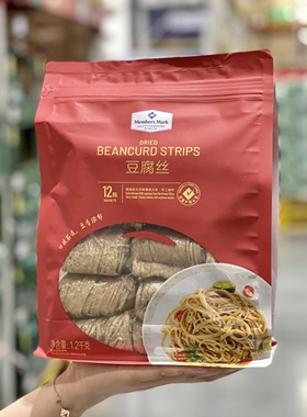 正品代购豆腐丝干1200g凉拌素菜豆油皮豆腐皮油豆皮丝腐竹丝豆丝