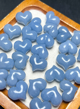 天使石屁桃小滴溜吊坠珠子diy雕刻小爱心手工串手链水晶饰品