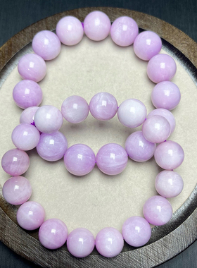 天然紫锂辉石手链 女款单圈紫锂辉手串水晶饰品时尚气质礼物