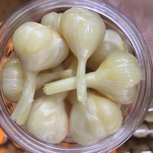 浸蒜头梅州客家特产糖醋蒜头酸甜蒜头醋泡大蒜头大蒜头下饭酱菜甜