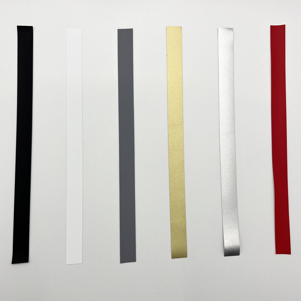 户外运动服彩色热压胶带装饰条装饰膜无缝耐水洗红黑白灰金银色