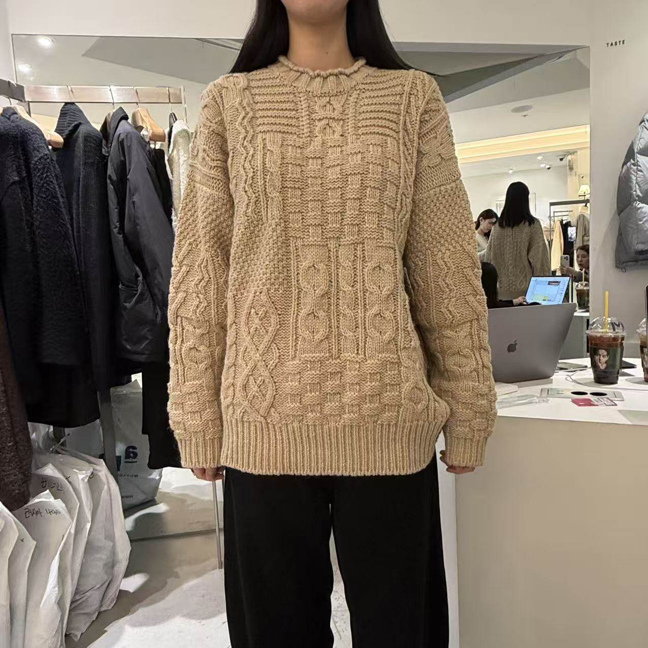 愛情的模漾  韓國代購  PD071（taste）麻花紋上衣