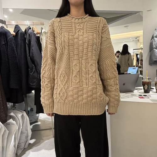 愛情的模漾  韓國代購  PD071（taste）麻花紋上衣