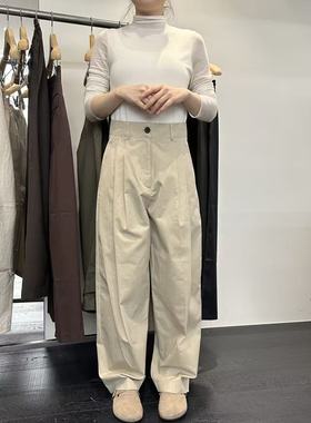 爱情的模漾  韩国代购 PD182（object）壓褶直筒褲