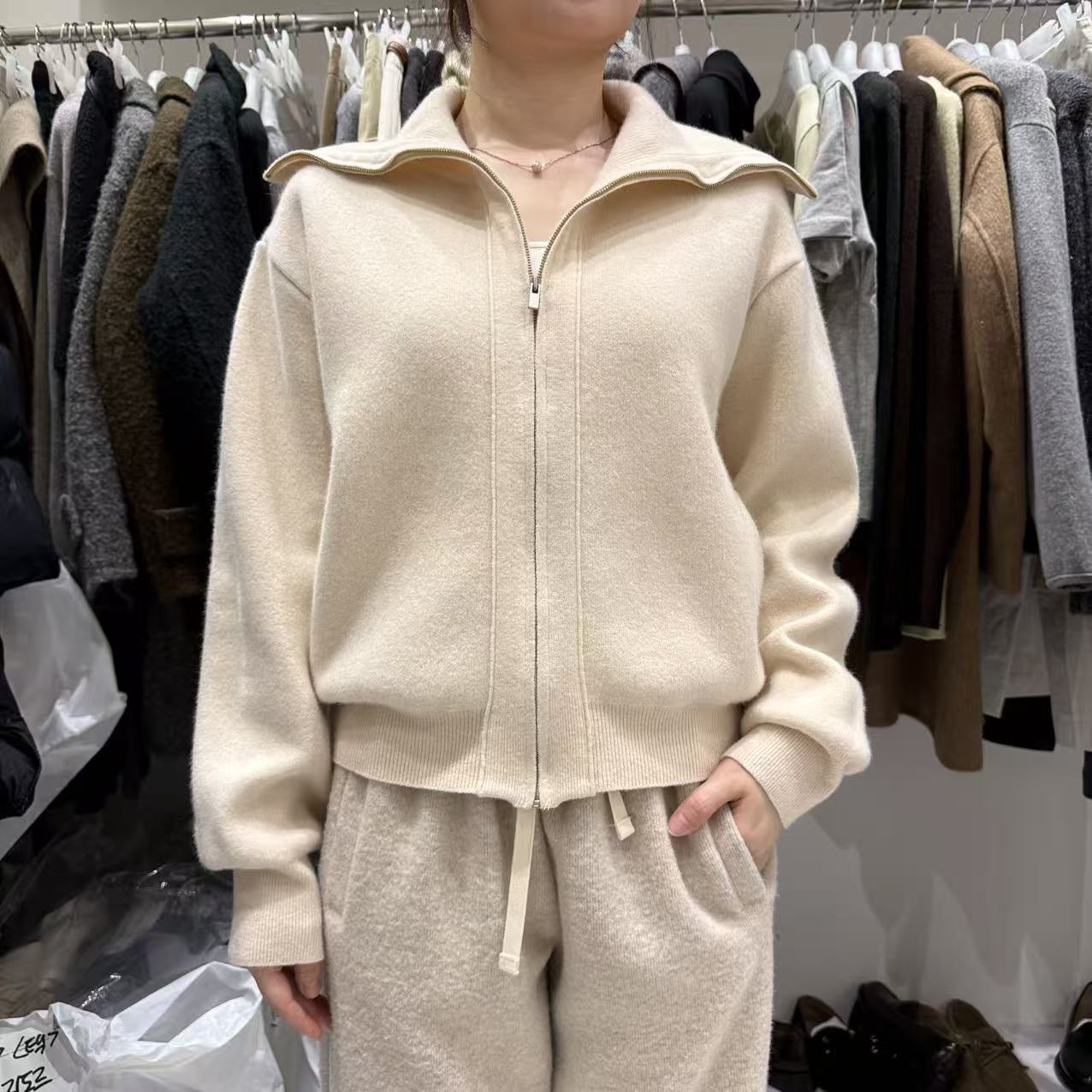 爱情的模漾  韩国代购 NC013（woodsage）翻領極細羊毛衫