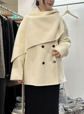 爱情的模漾  韩国代购 AA044（LEWIN）雙排釦外套 -