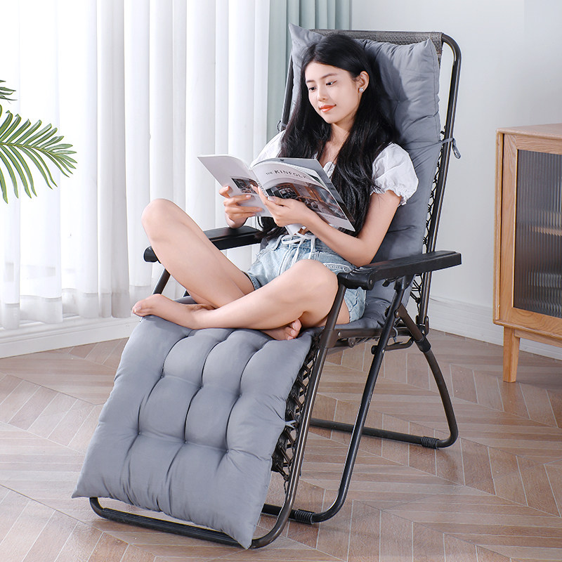 折叠椅坐垫椅垫沙发垫椅子垫子摇椅沙发藤椅棉垫通用竹椅加厚躺椅