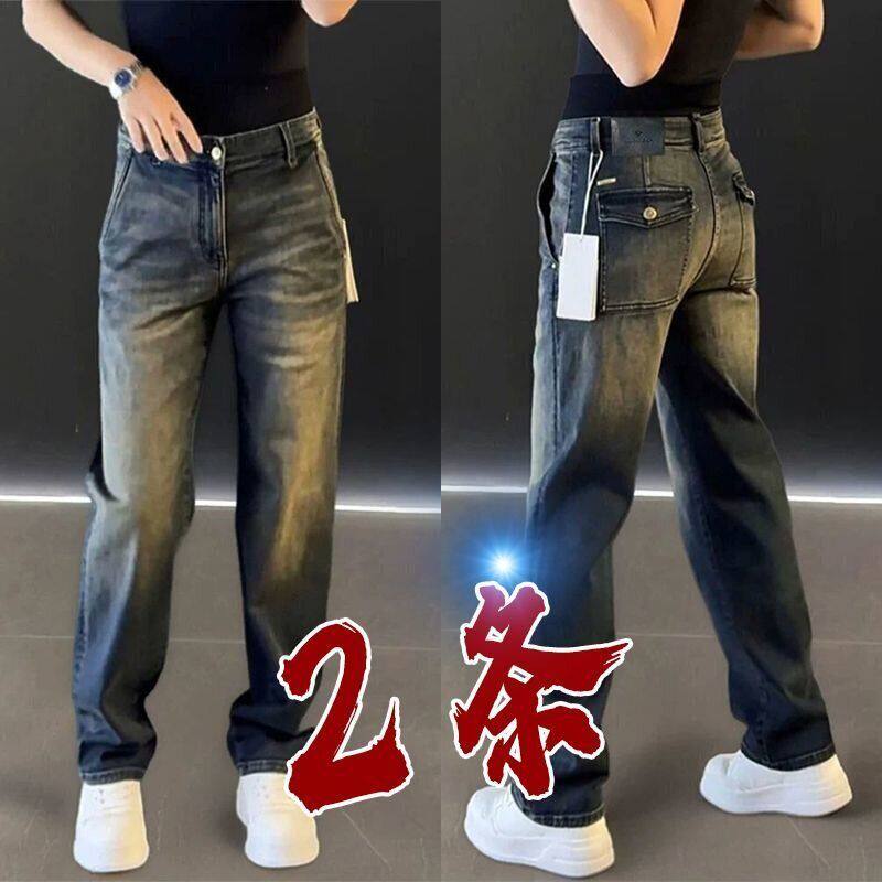 男士牛仔裤2026新款潮流百搭直筒修身裤子春秋痞帅休闲裤男款春款